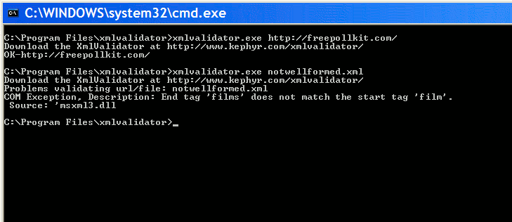XMLValidator screenshot